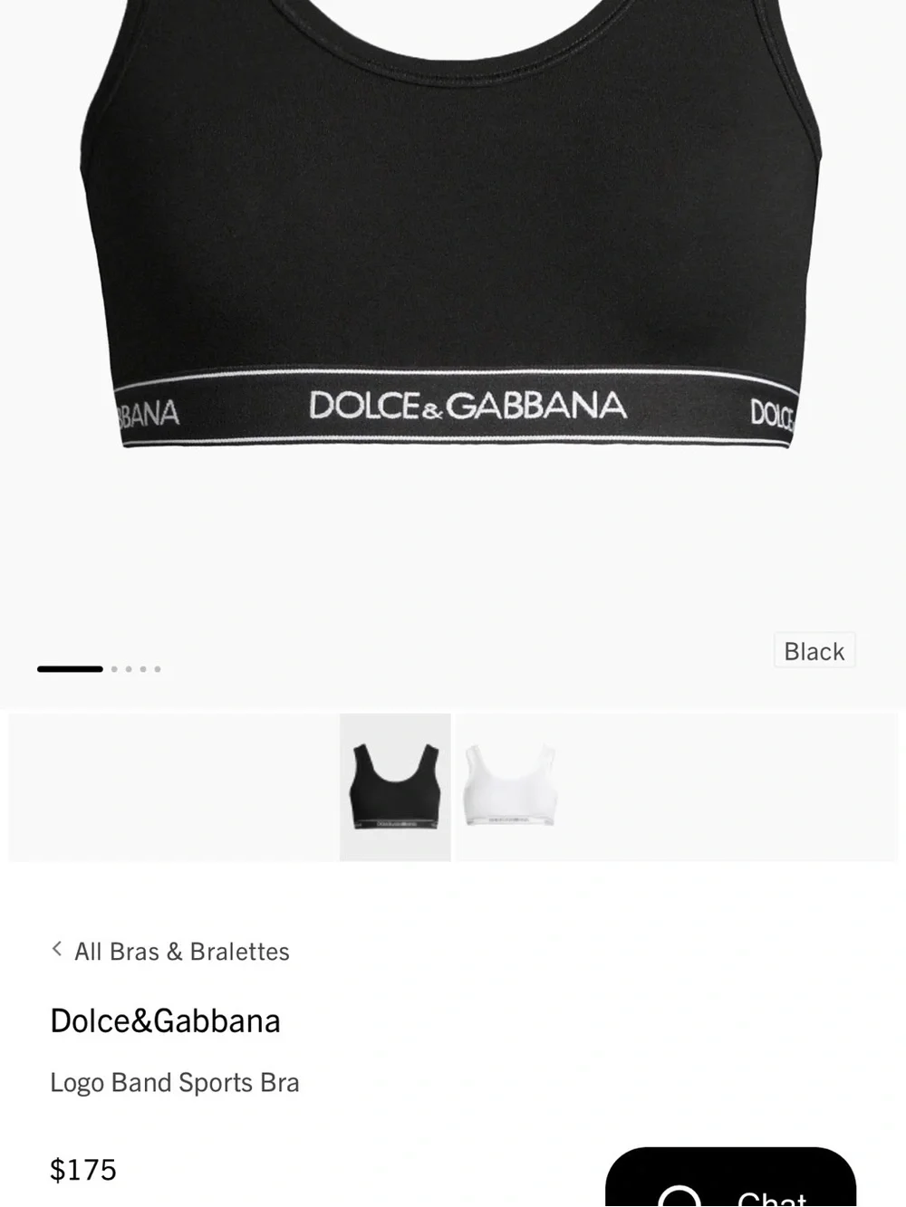 Dolce & Gabbana Black Ribbed Logo Bralette